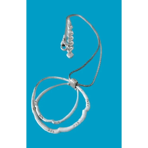 Brighton In Bloom Pendant Retired Pendant Necklace Beautiful Silver Plated. - Picture 4 of 5